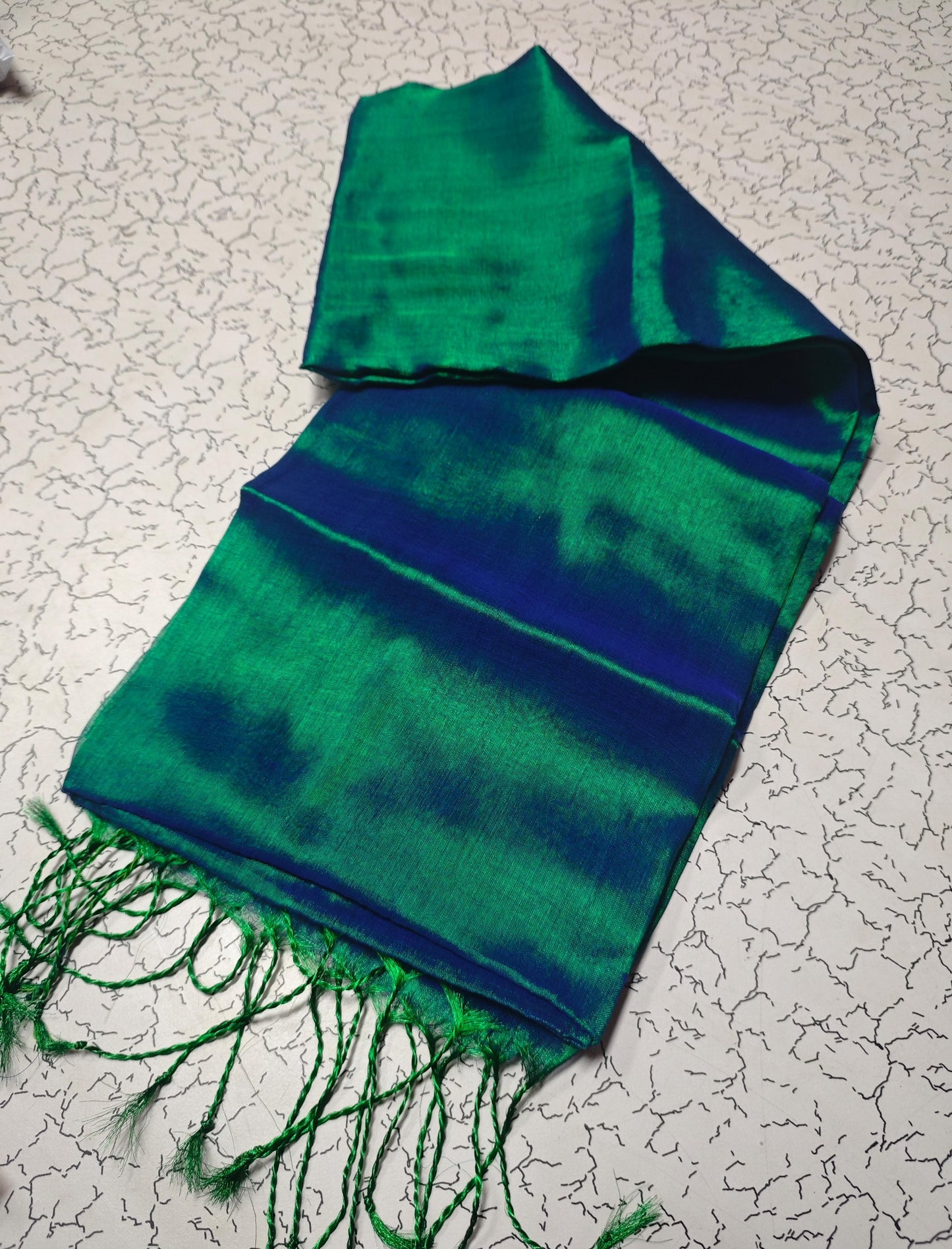 Dual Tone Tissue Cotton Saree