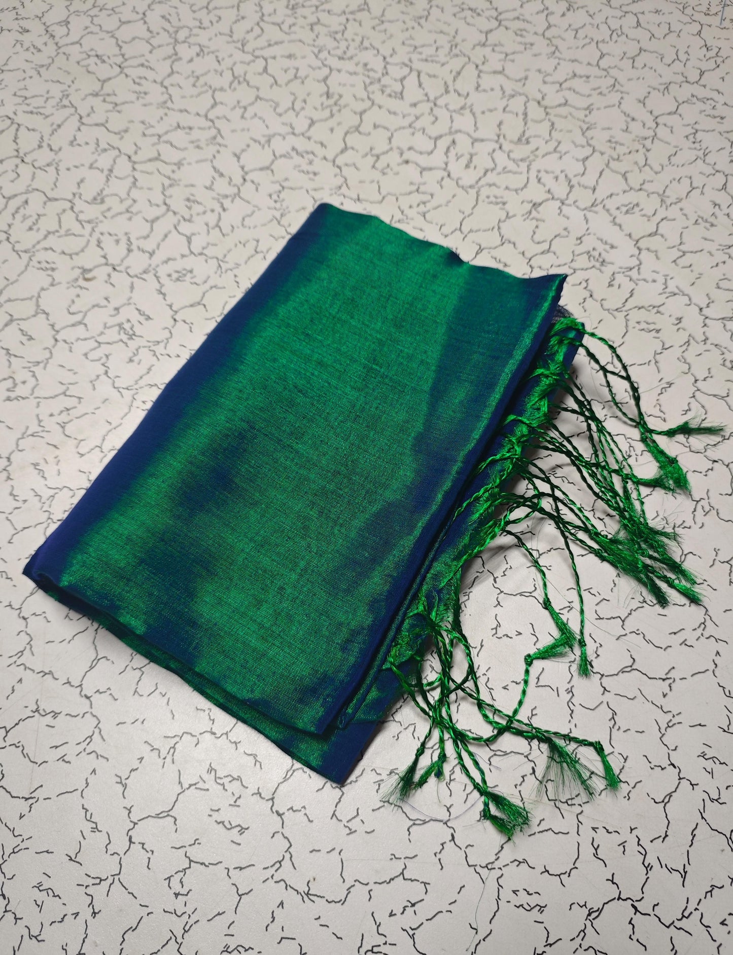 Dual Tone Tissue Cotton Saree