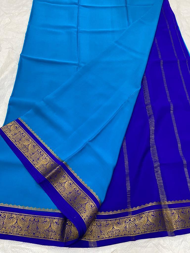Ksic thickness pure mysore silk 110 count saree