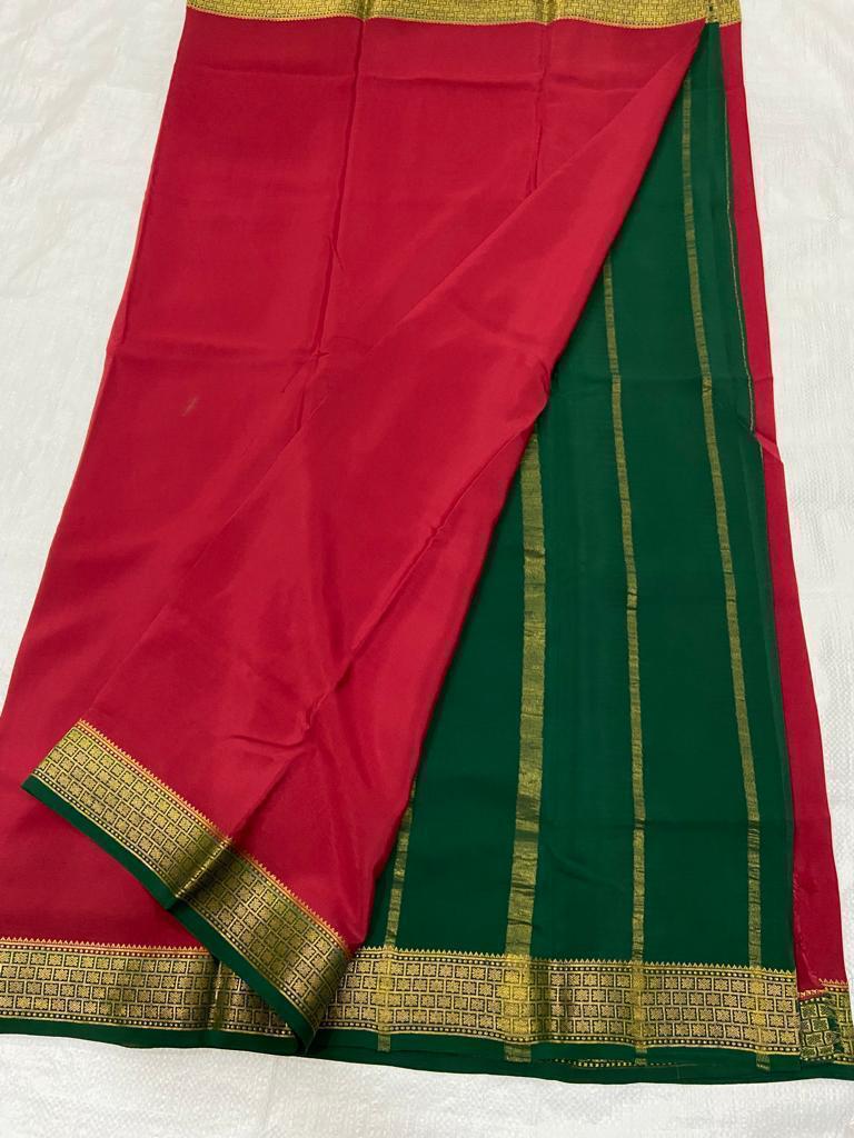 Ksic thickness pure mysore silk 110 count saree