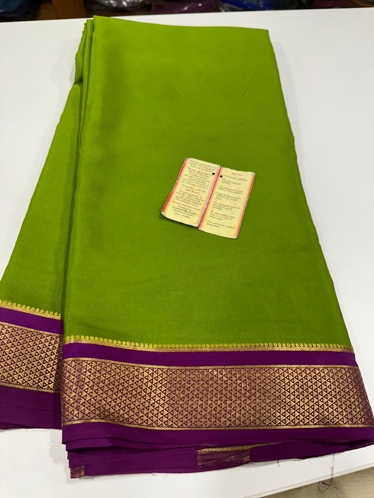 Ksic thickness pure mysore silk 110 count saree –