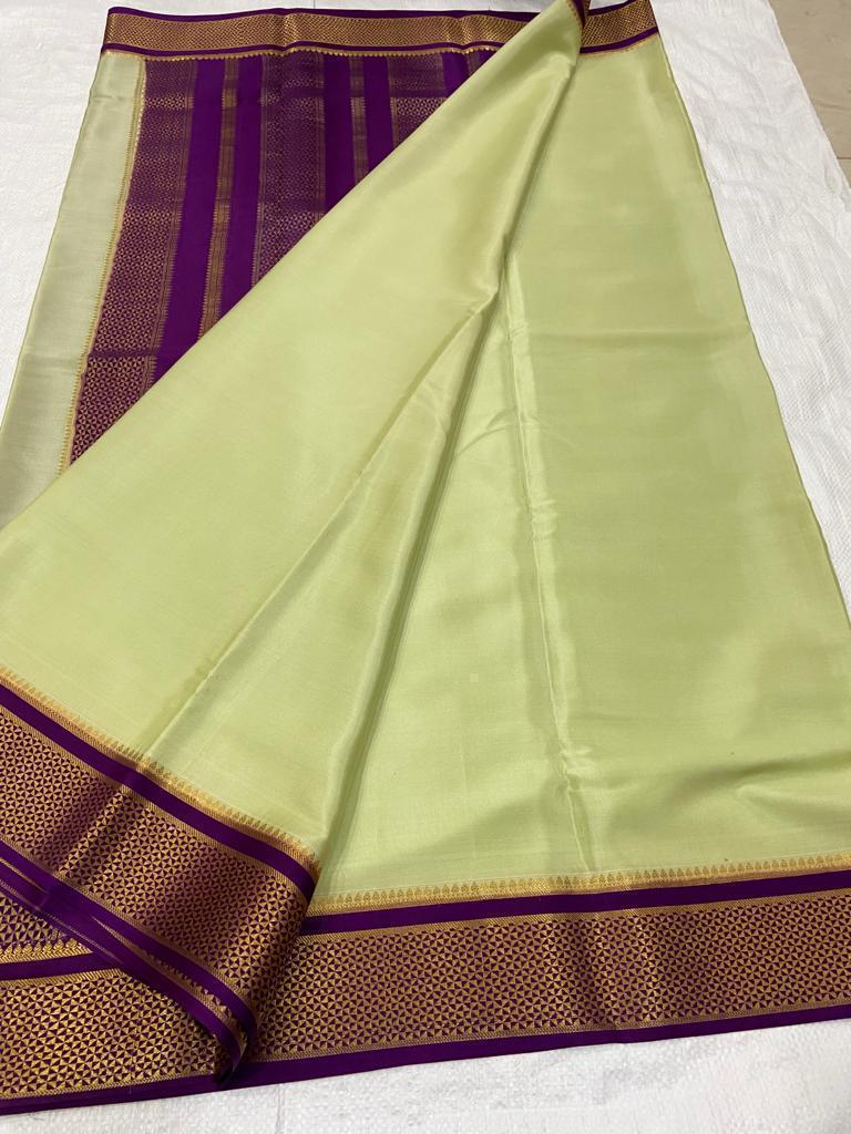 Ksic thickness pure mysore silk 110 count saree
