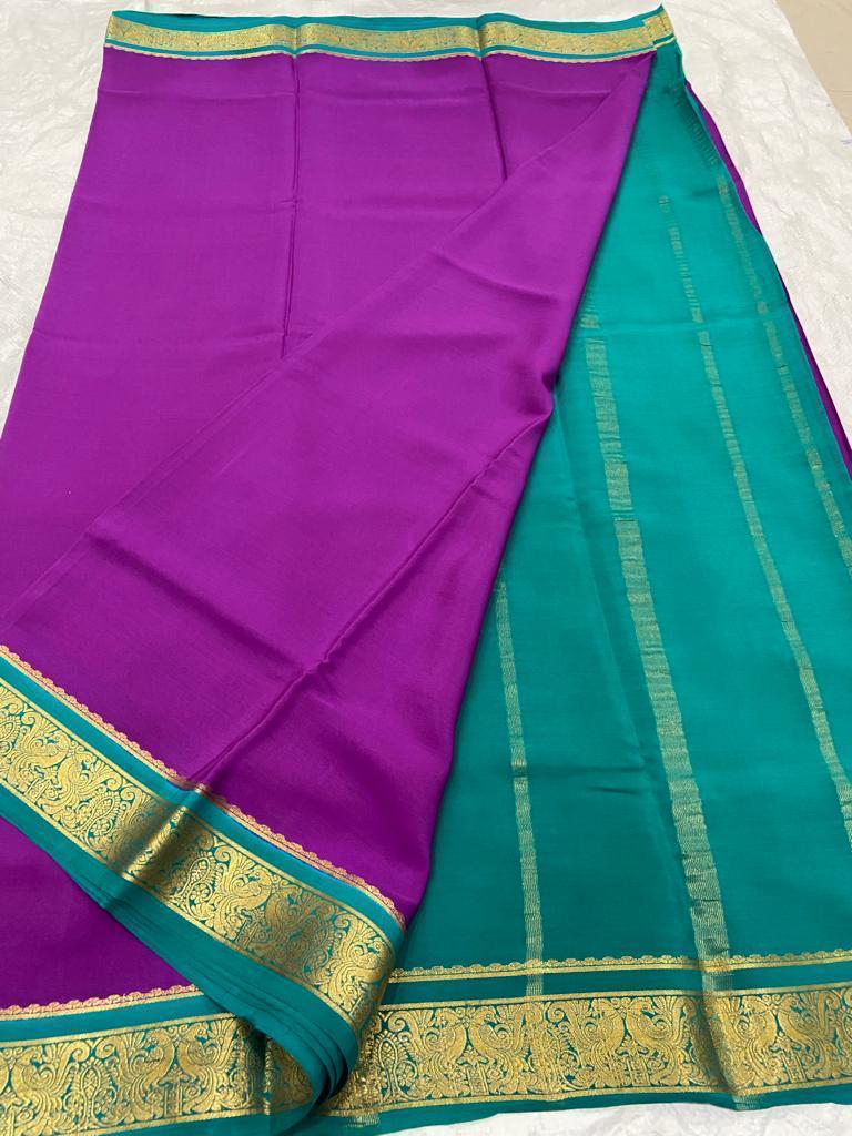 Ksic thickness pure mysore silk 110 count saree