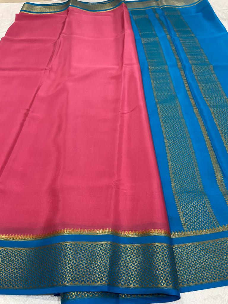 Ksic thickness pure mysore silk 110 count saree
