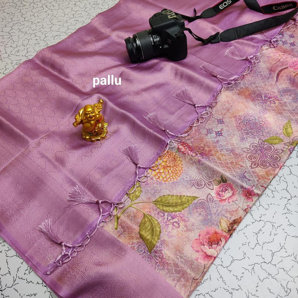 Kubera Pattu Digital Printed Saree