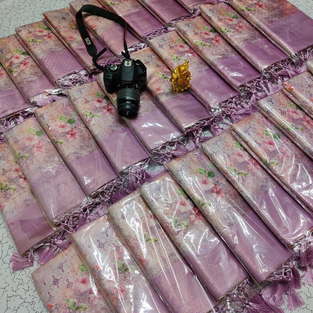 Kubera Pattu Digital Printed Saree