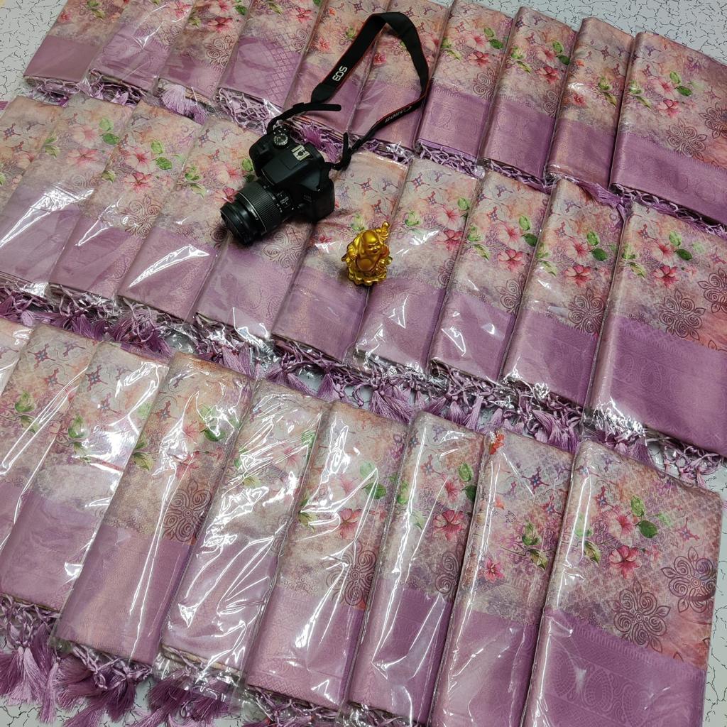 Kubera Pattu Digital Printed Saree