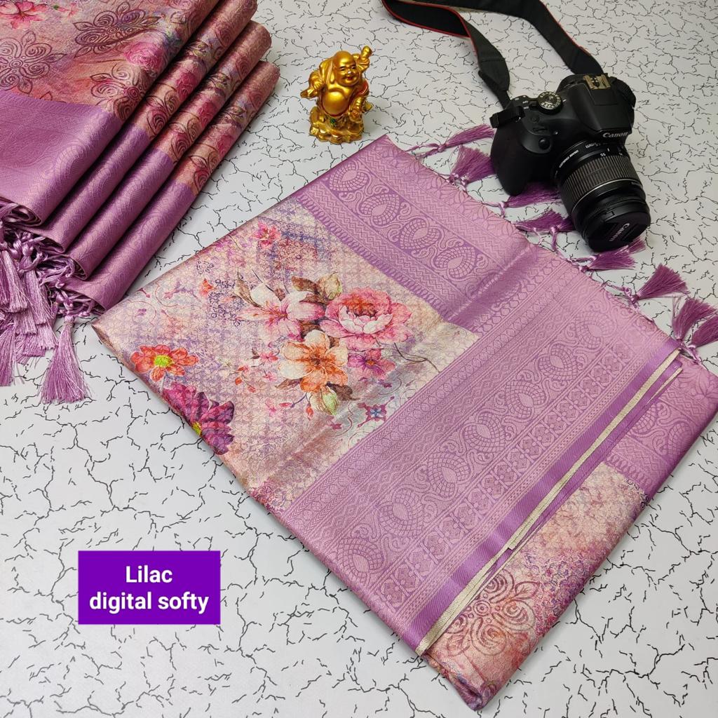 Kubera Pattu Digital Printed Saree