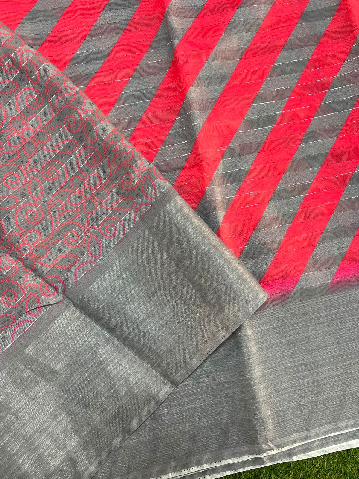 Laheriya Soft Jute Silk Saree