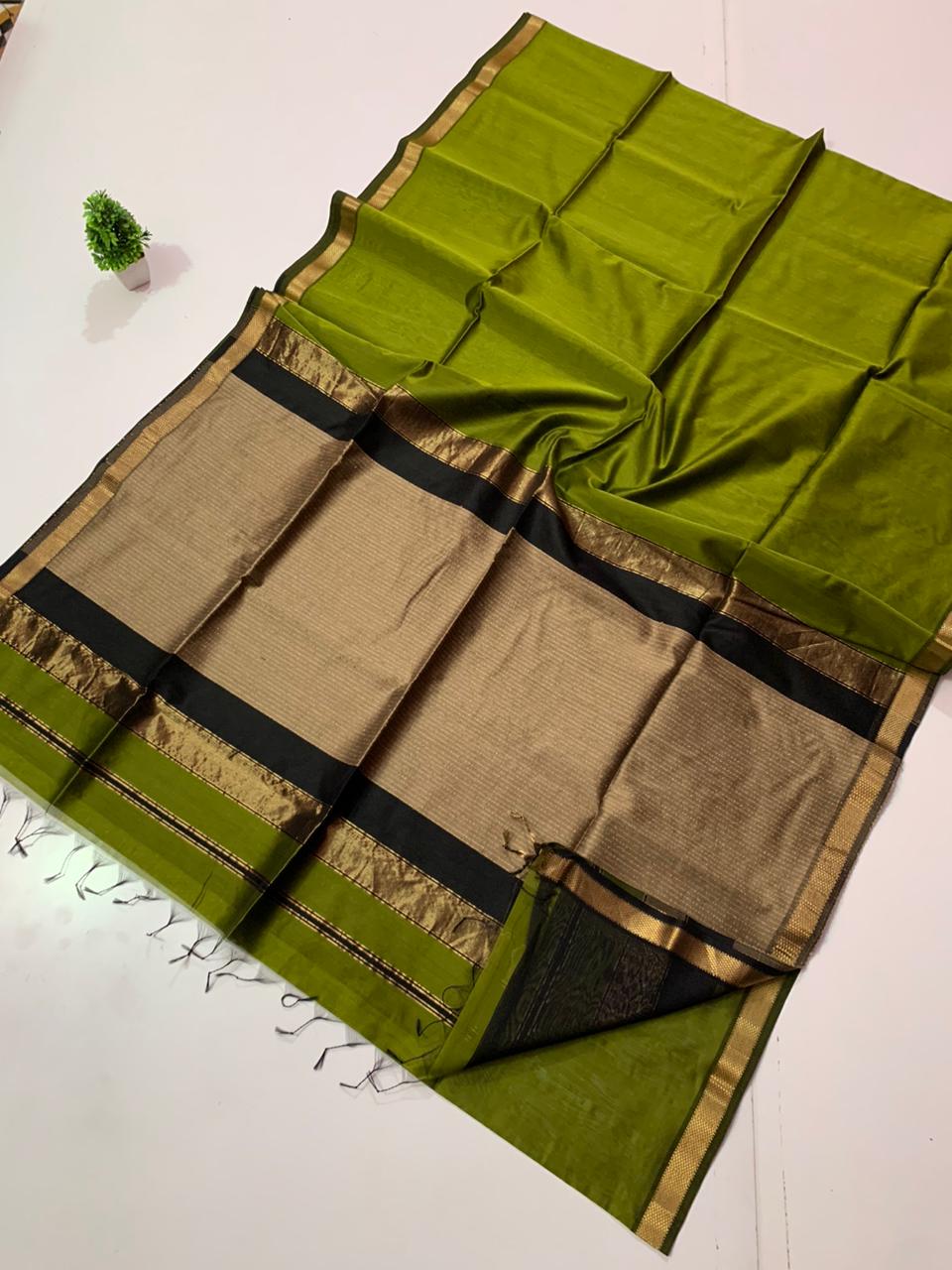 Maheshwari Handloom Silk Cotton Saree