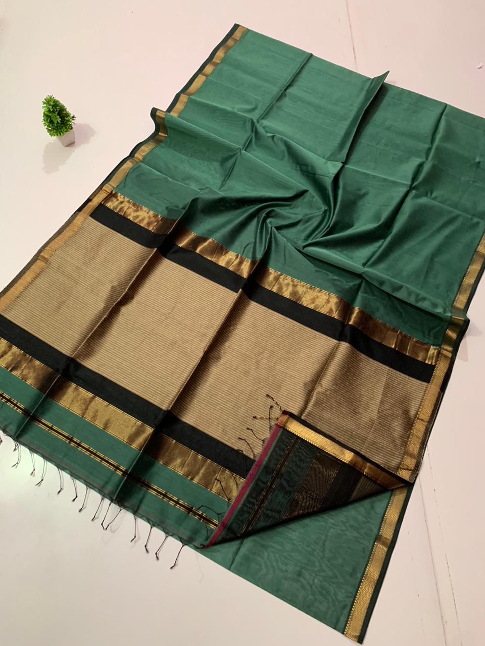 Maheshwari Handloom Silk Cotton Saree