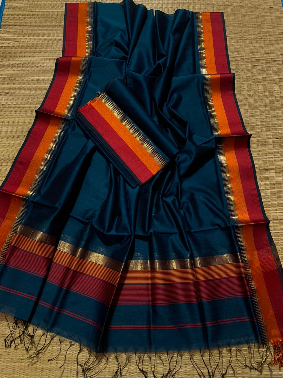 Maheshwari silk cotton dress material