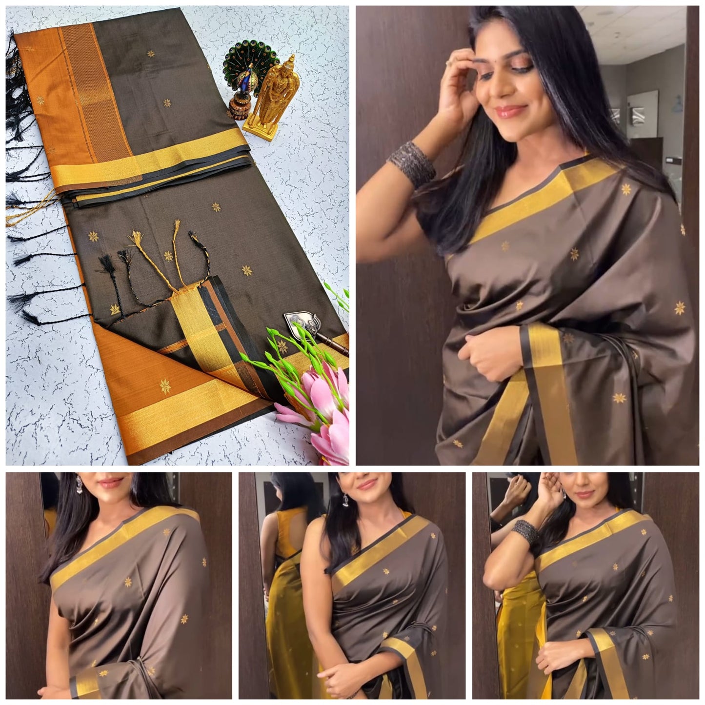 Maheswari Style Soft Silk Saree