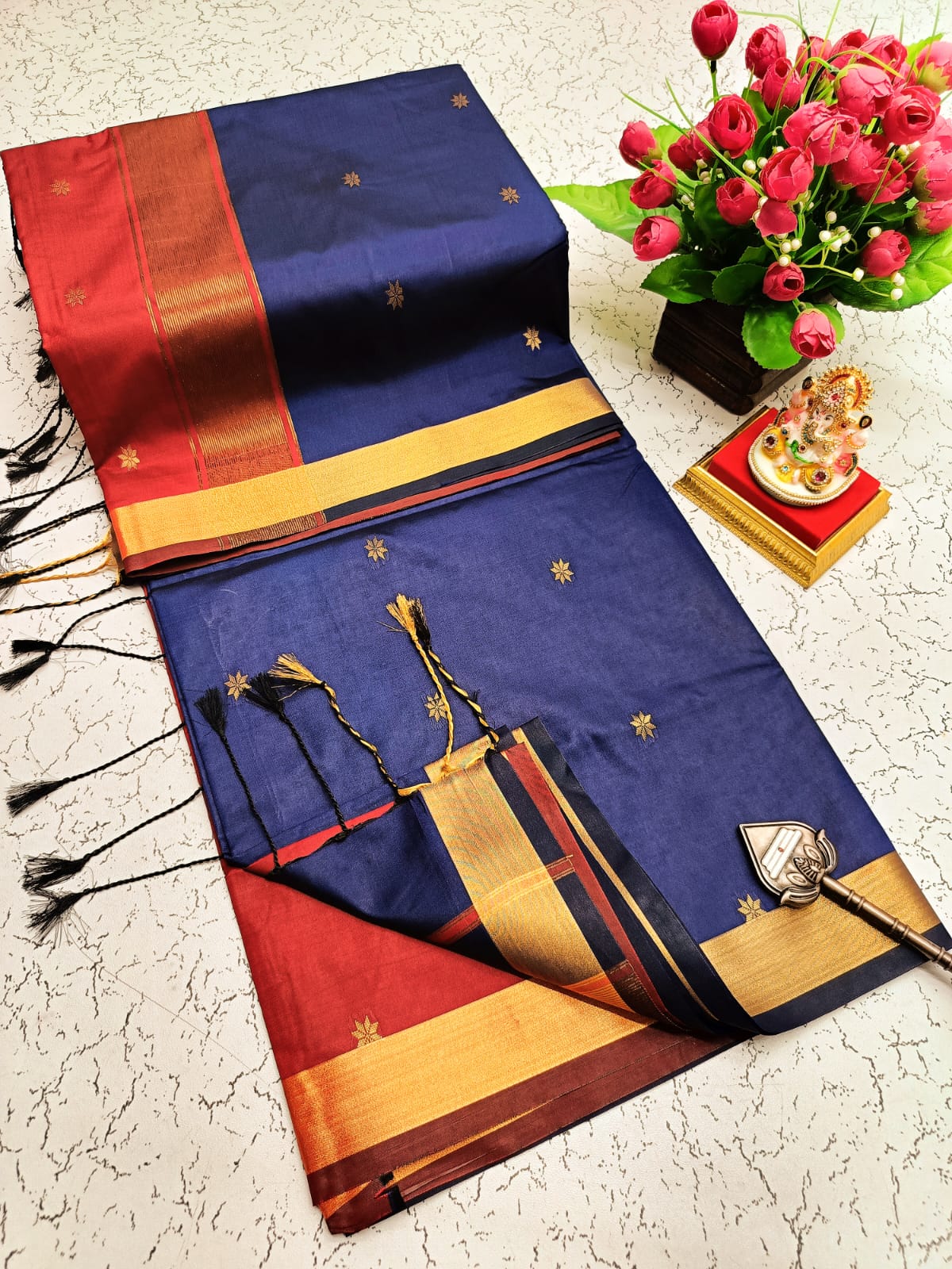 Maheswari Style Soft Silk Saree