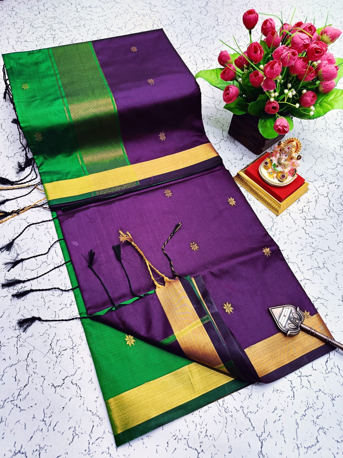 Maheswari Style Soft Silk Saree