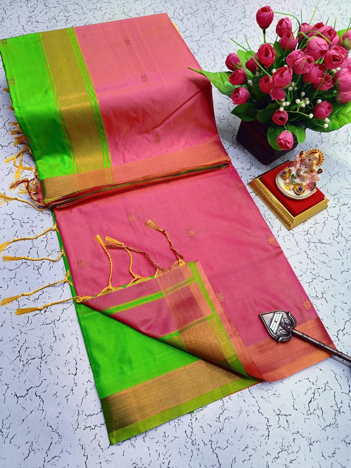 Maheswari Style Soft Silk Saree