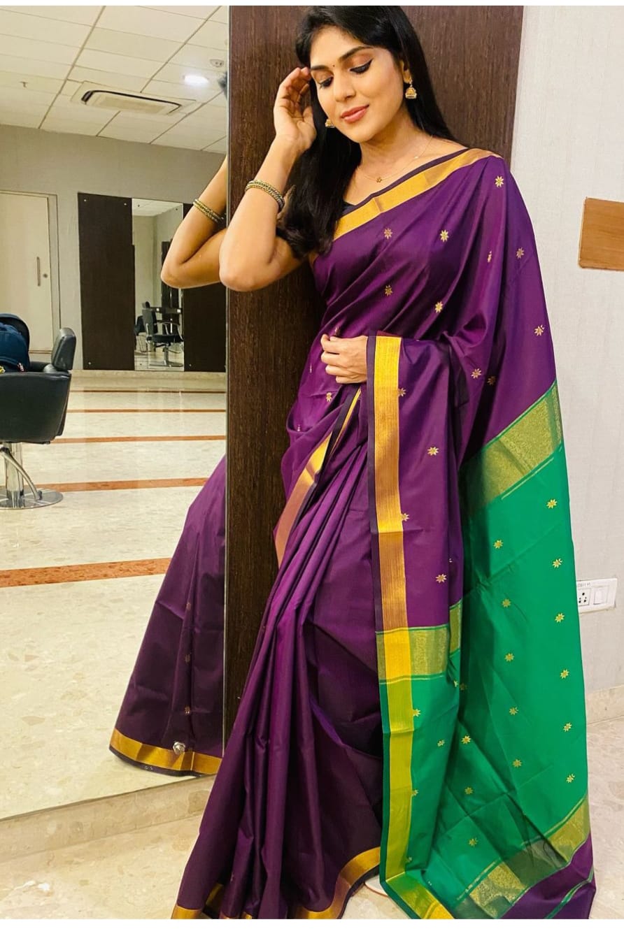 Maheswari Style Soft Silk Saree