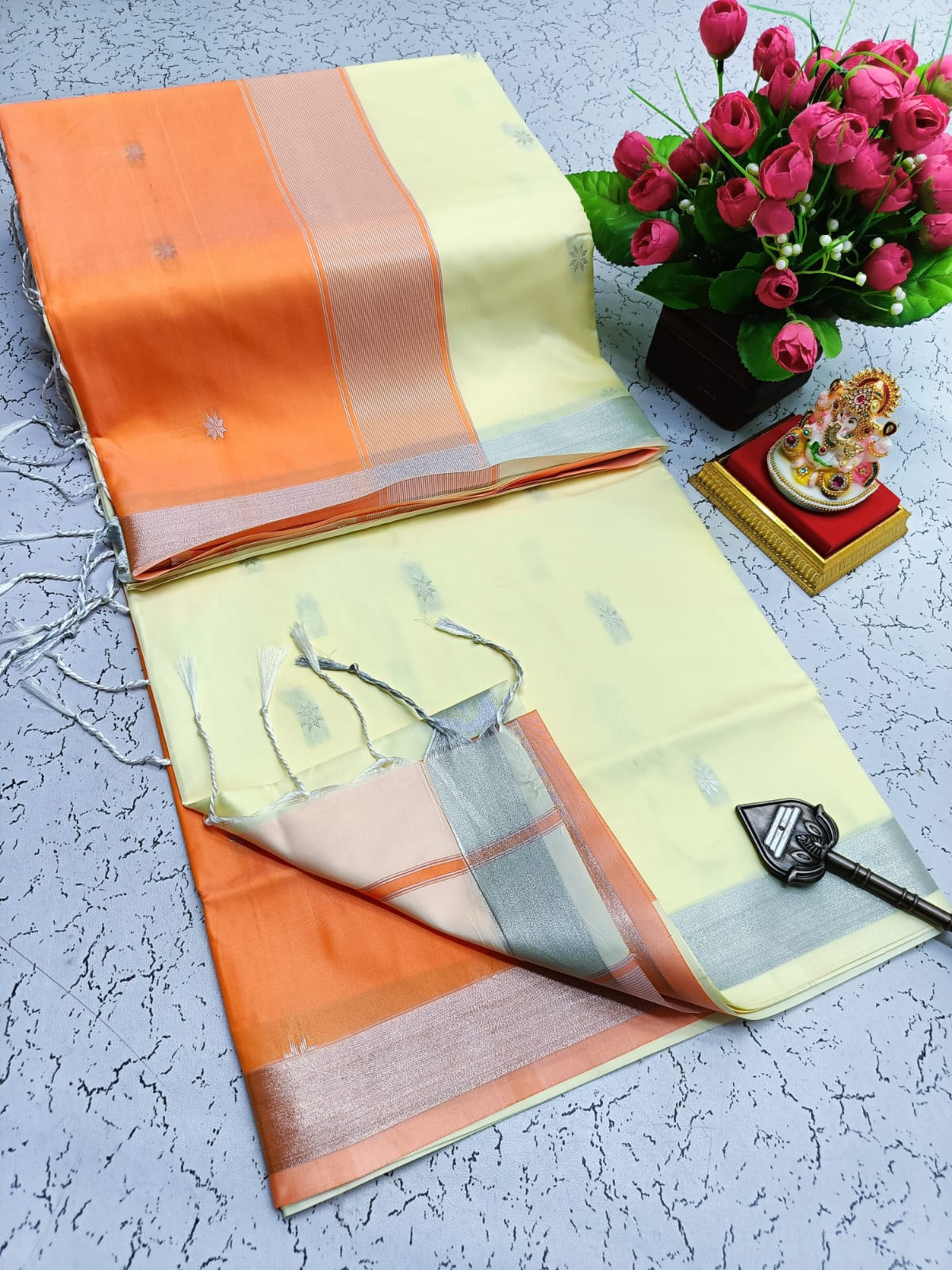 Maheswari Style Soft Silk Saree