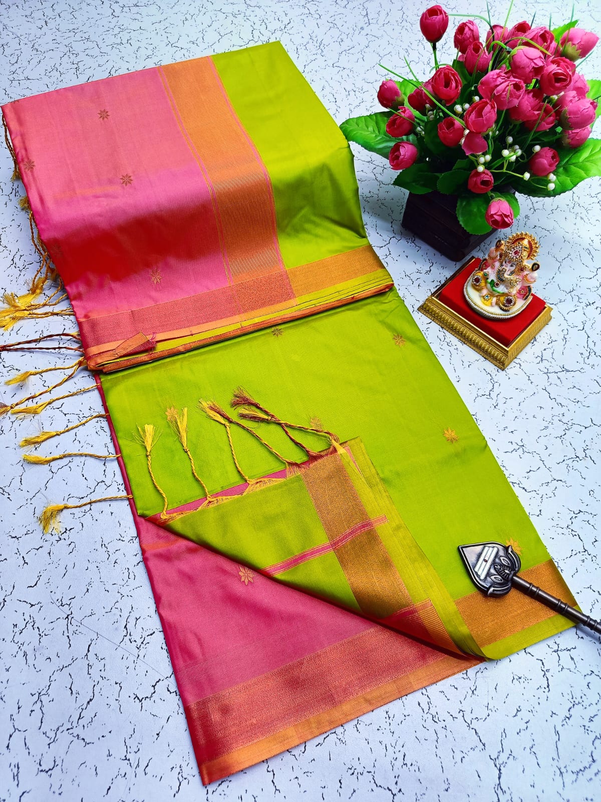 Maheswari Style Soft Silk Saree