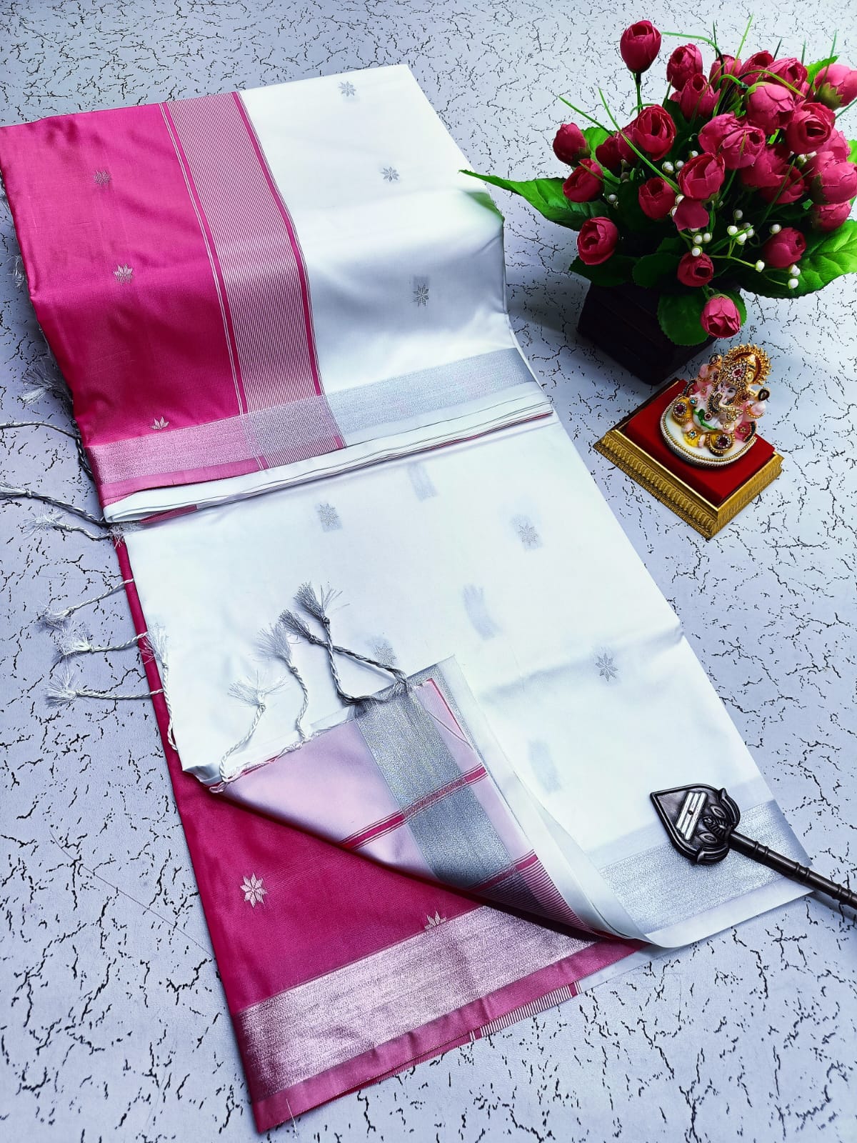 Maheswari Style Soft Silk Saree