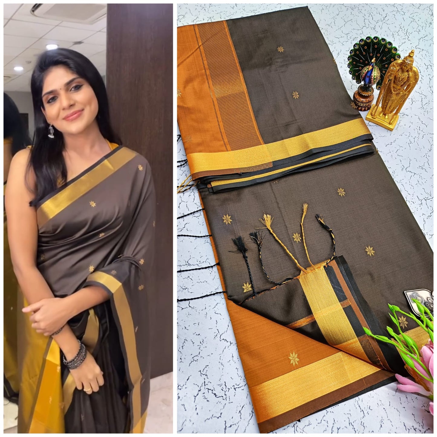 Maheswari Style Soft Silk Saree