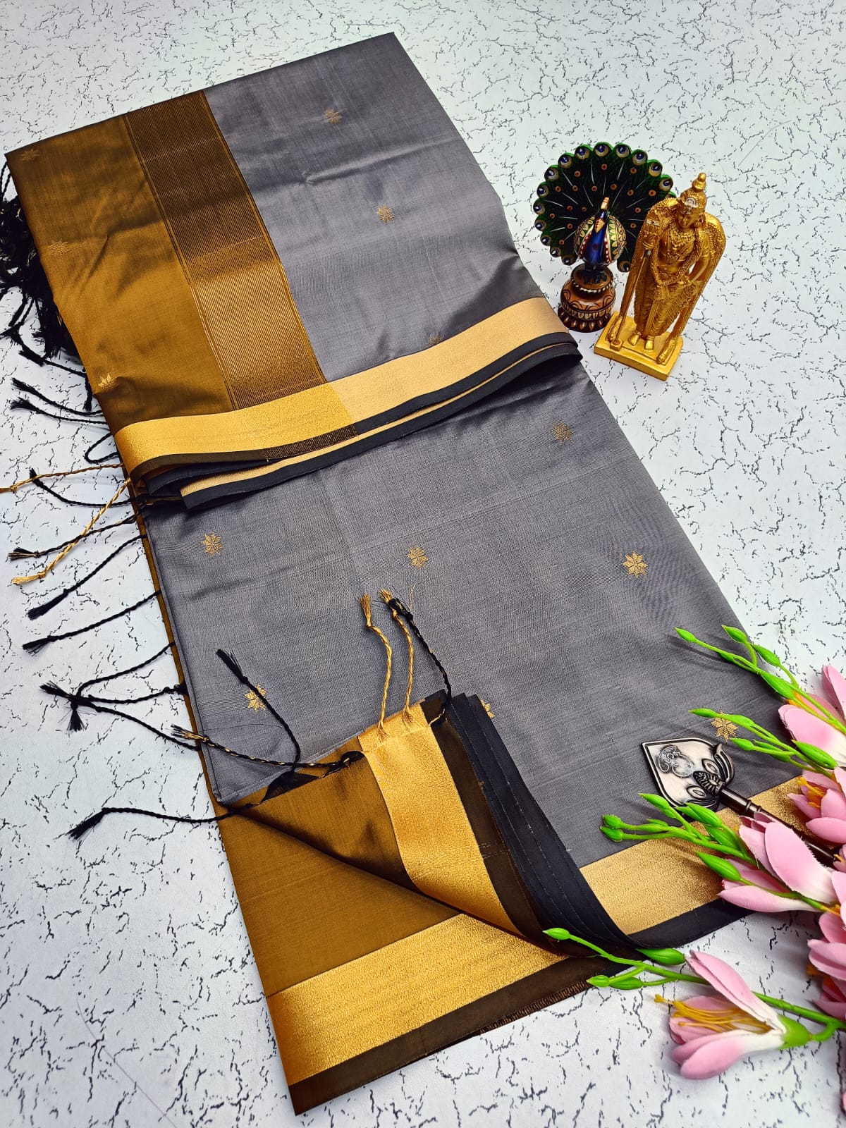 Maheswari Style Soft Silk Saree