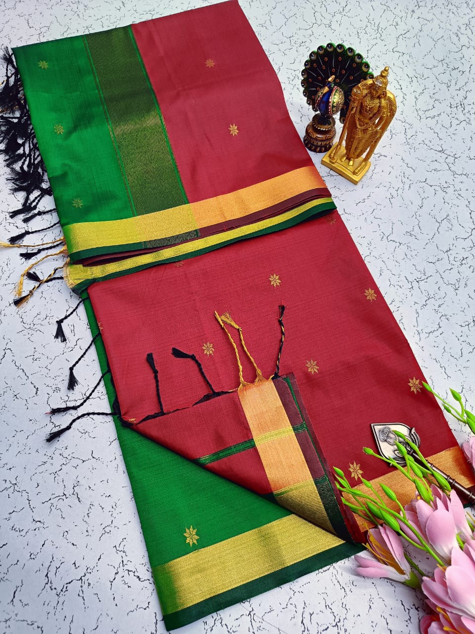 Maheswari Style Soft Silk Saree