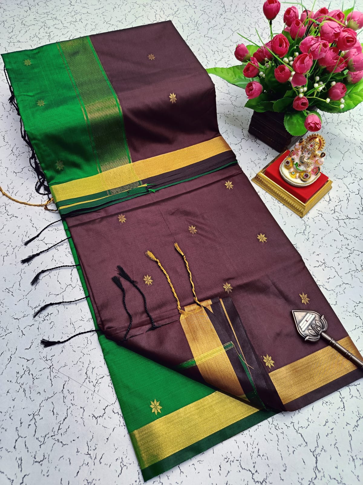 Maheswari Style Soft Silk Saree