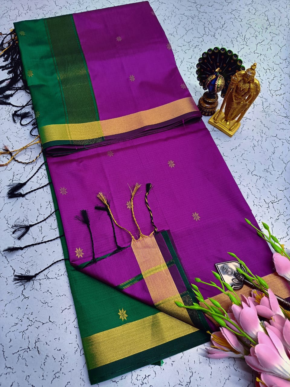 Maheswari Style Soft Silk Saree