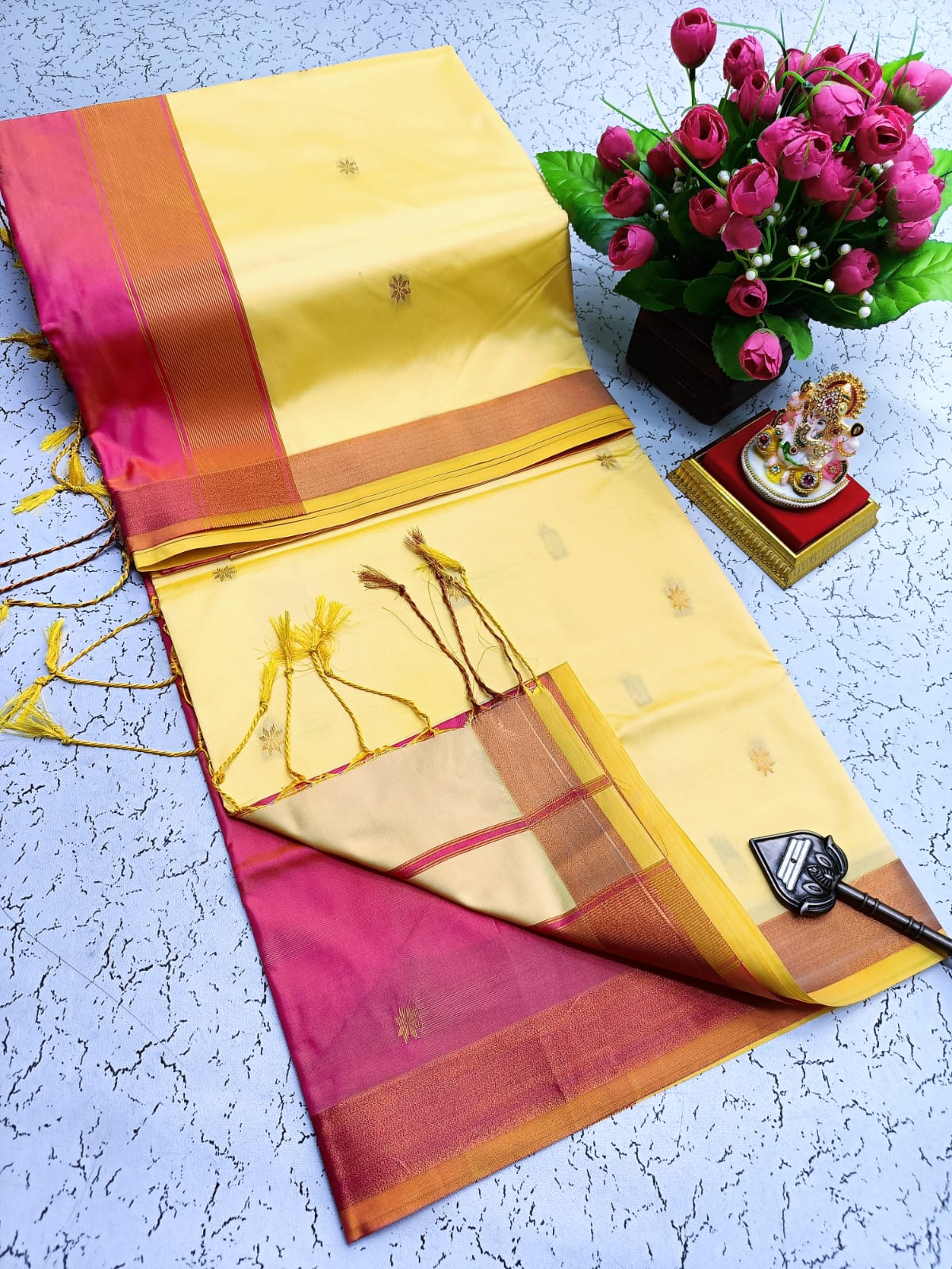 Maheswari Style Soft Silk Saree