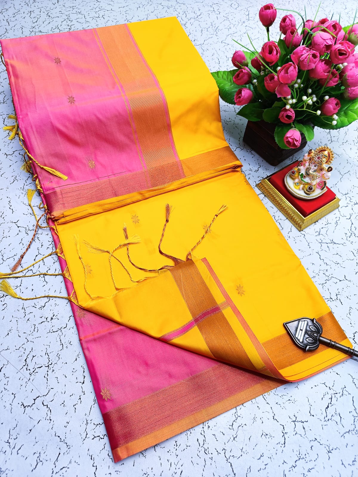 Maheswari Style Soft Silk Saree
