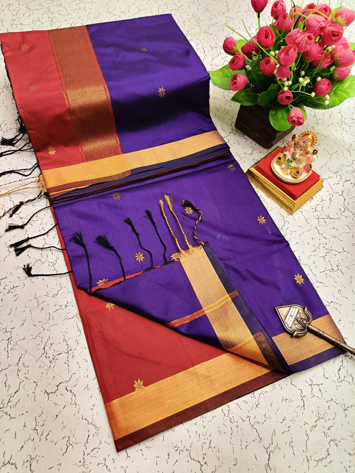 Maheswari Style Soft Silk Saree