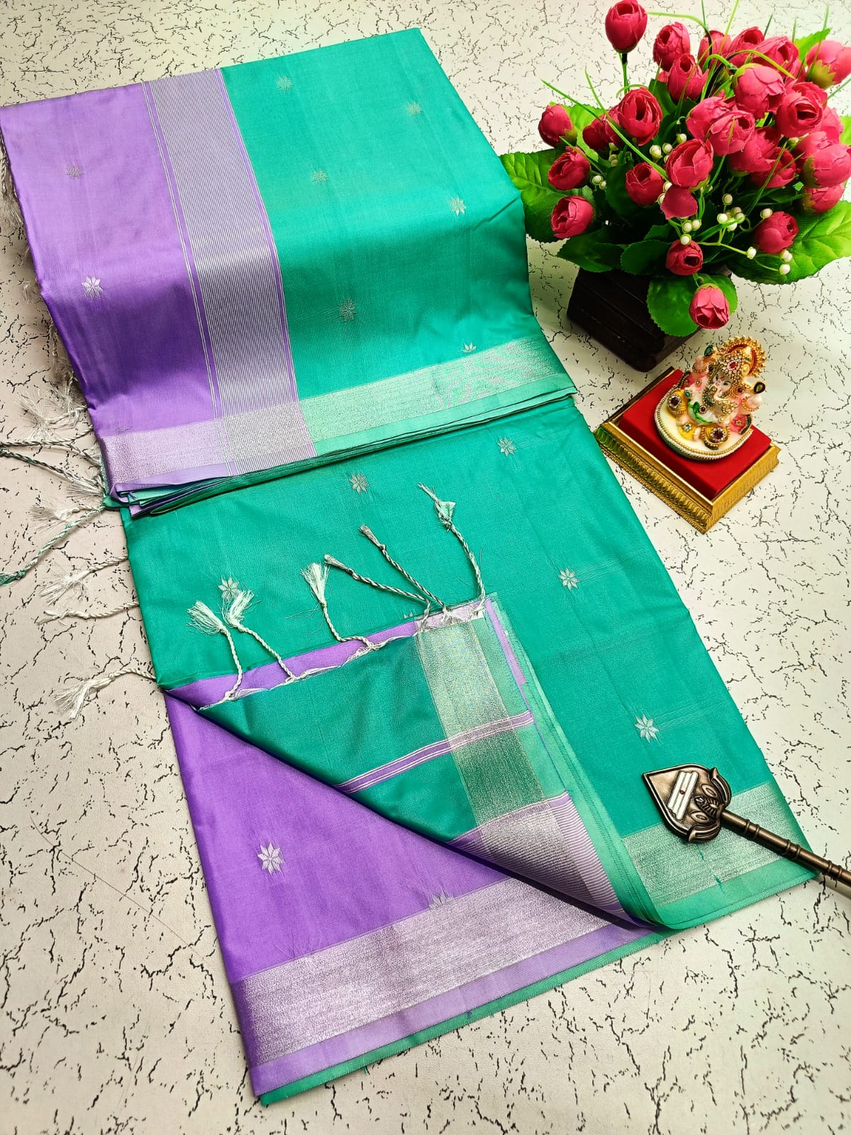 Maheswari Style Soft Silk Saree