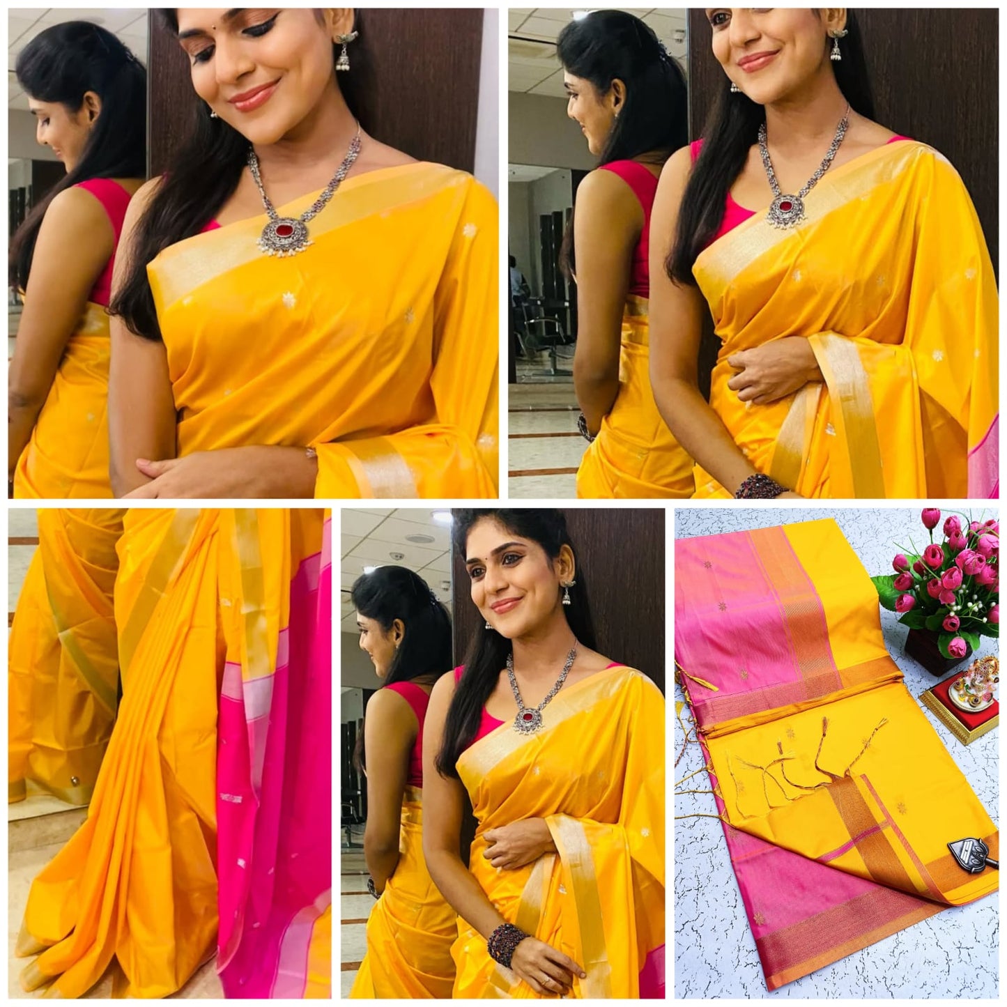 Maheswari Style Soft Silk Saree