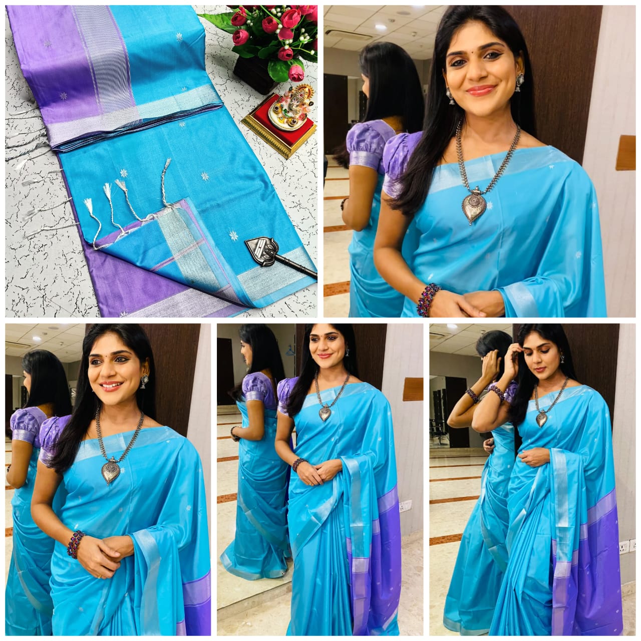 Maheswari Style Soft Silk Saree