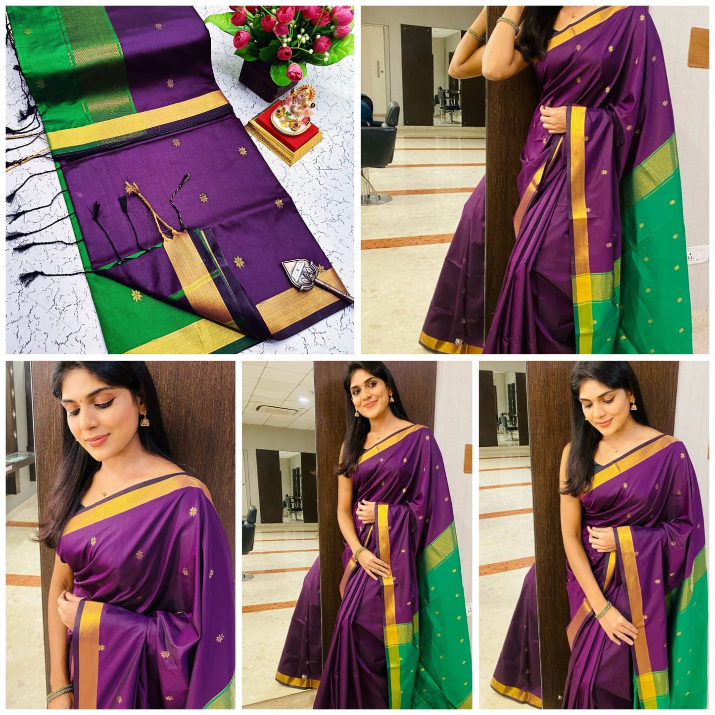 Maheswari Style Soft Silk Saree