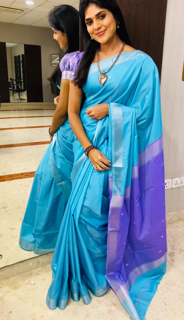 Maheswari Style Soft Silk Saree