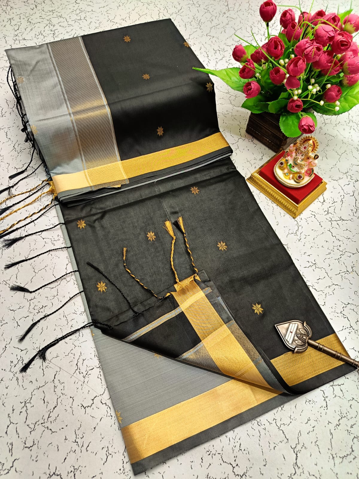 Maheswari Style Soft Silk Saree