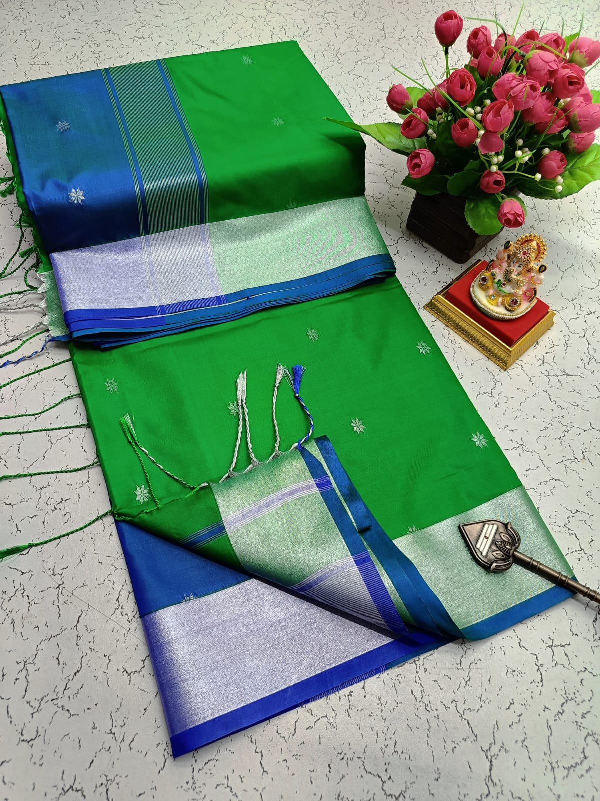 Maheswari Style Soft Silk Saree