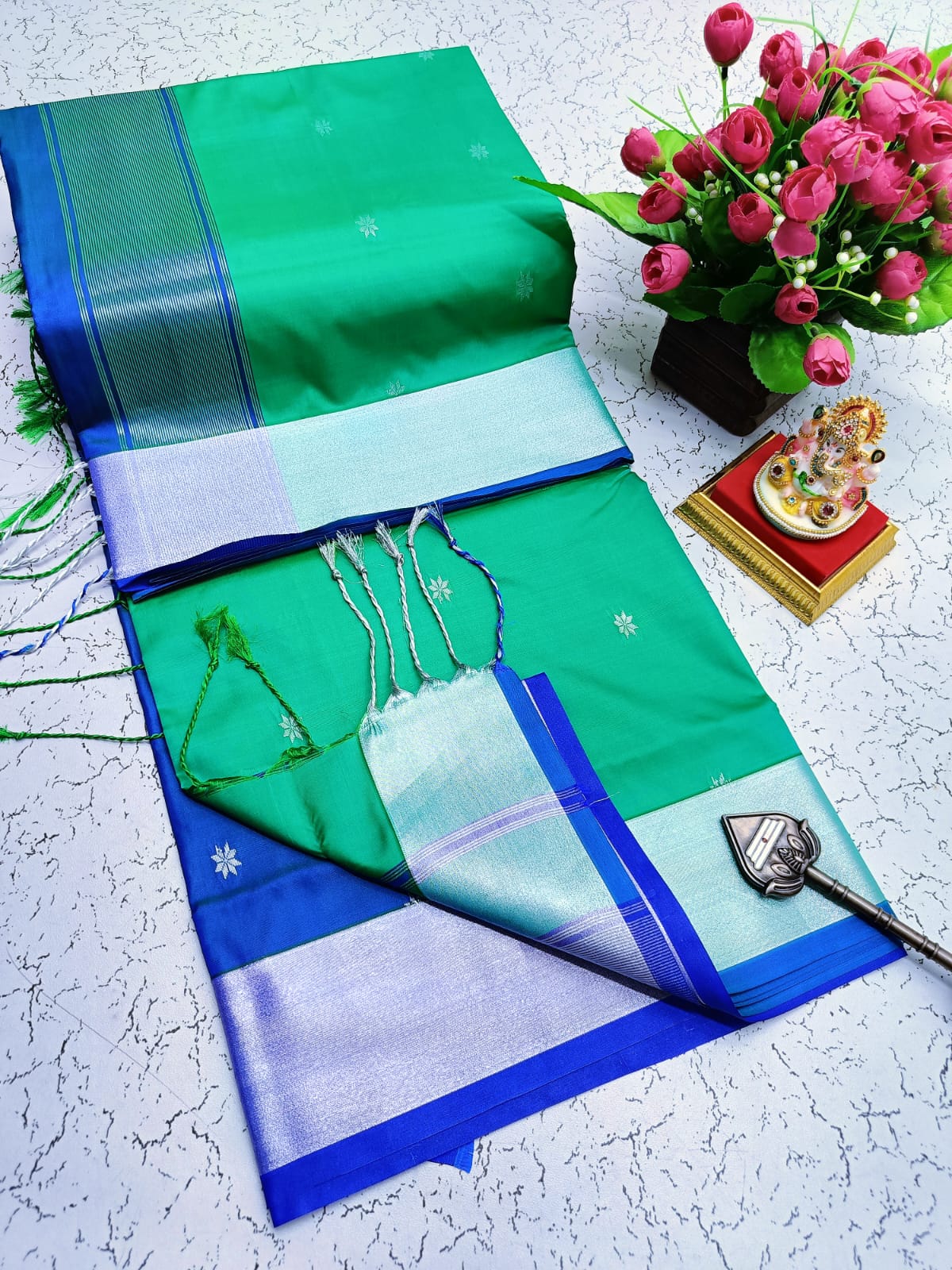 Maheswari Style Soft Silk Saree