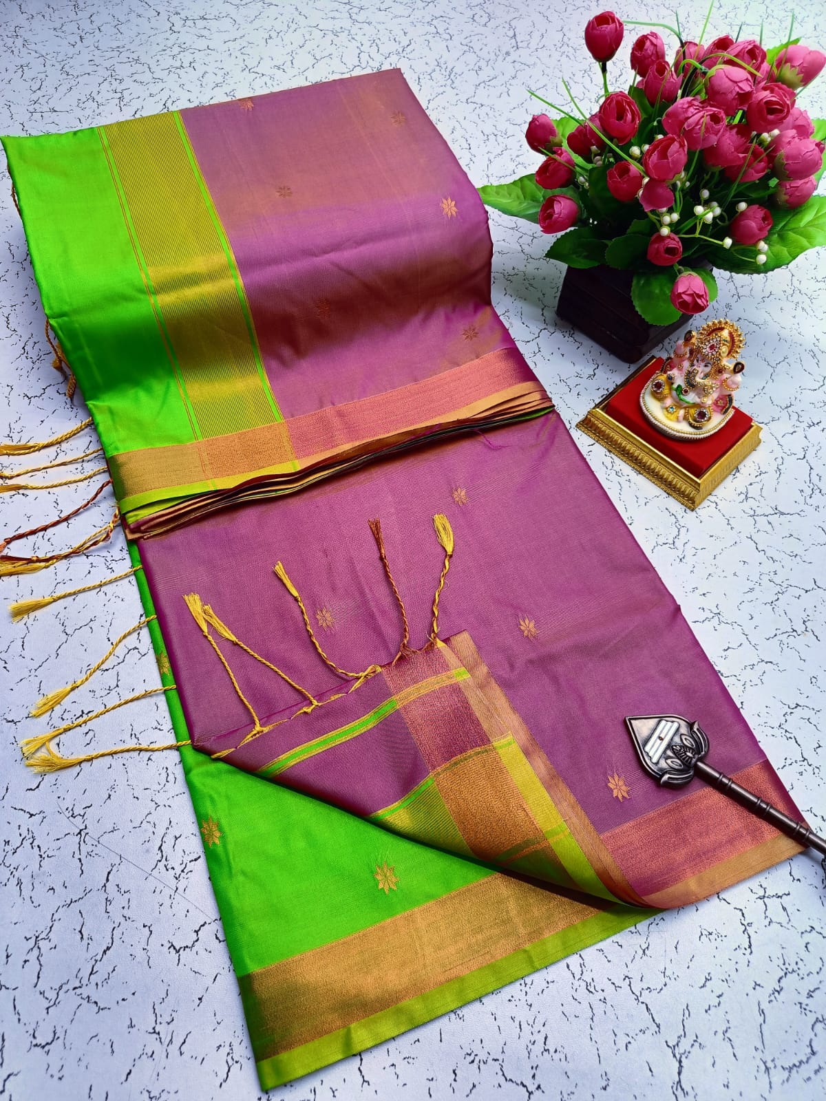 Maheswari Style Soft Silk Saree