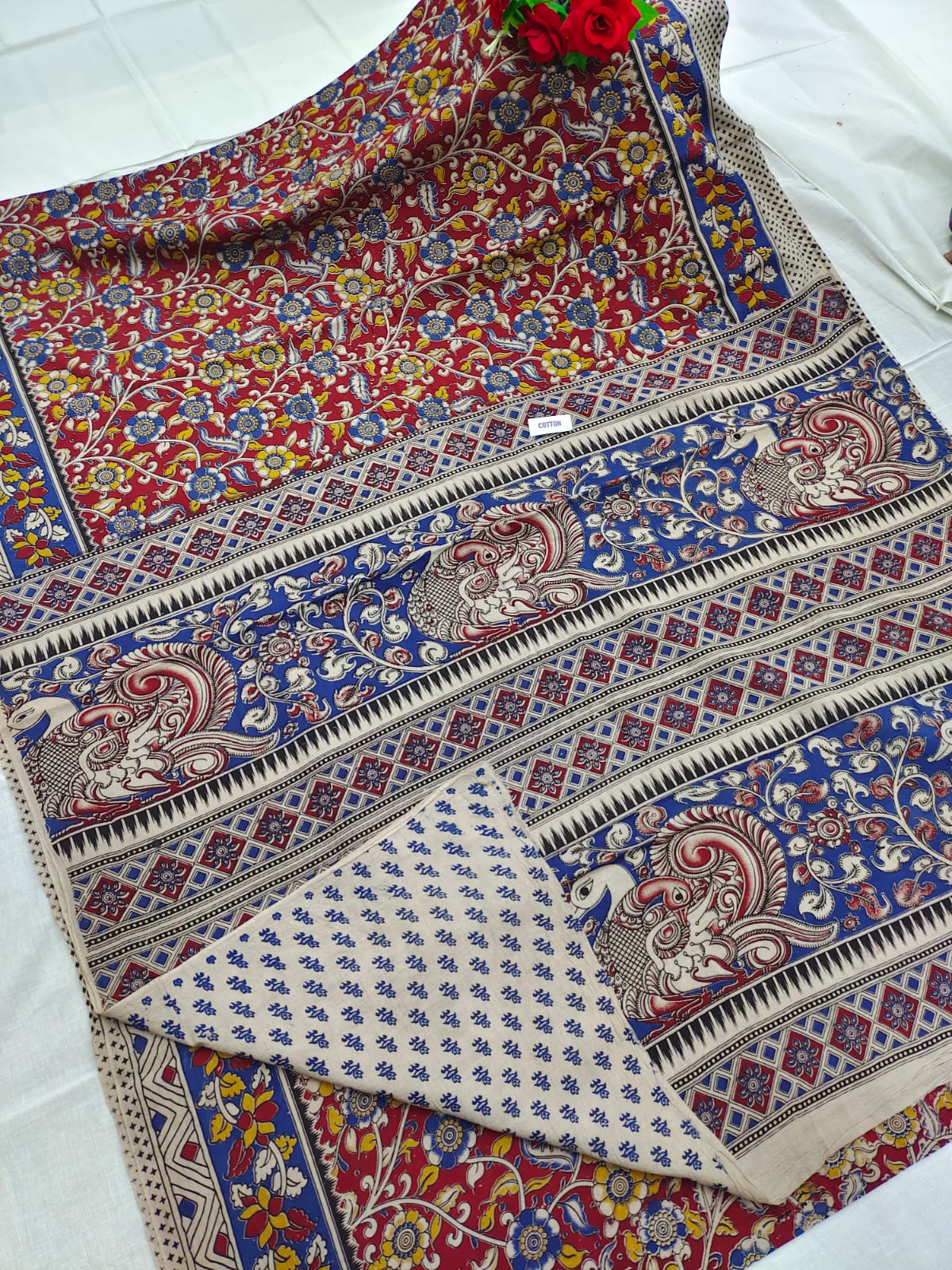 Kalamkari design printed saree