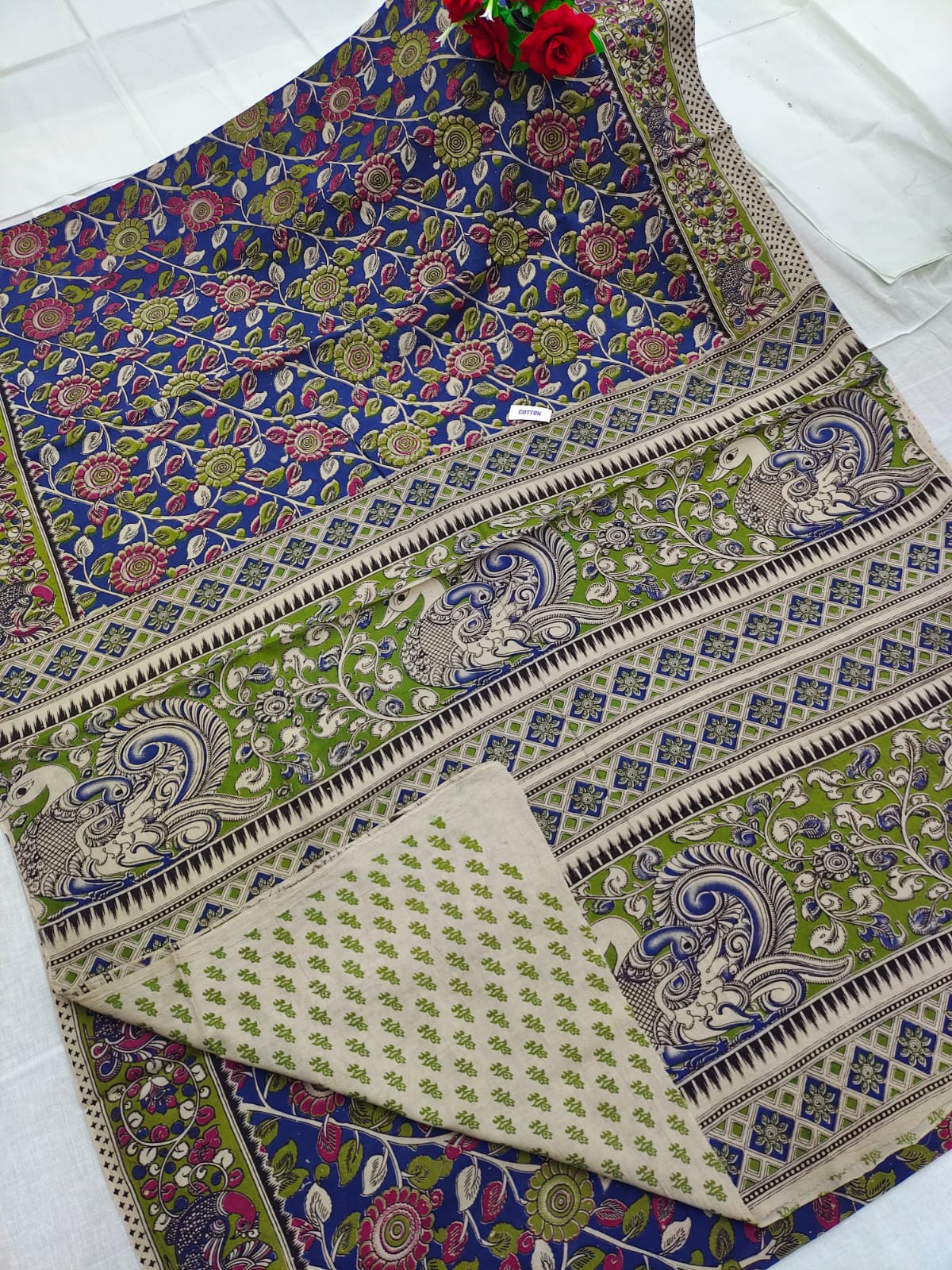 Kalamkari design printed saree