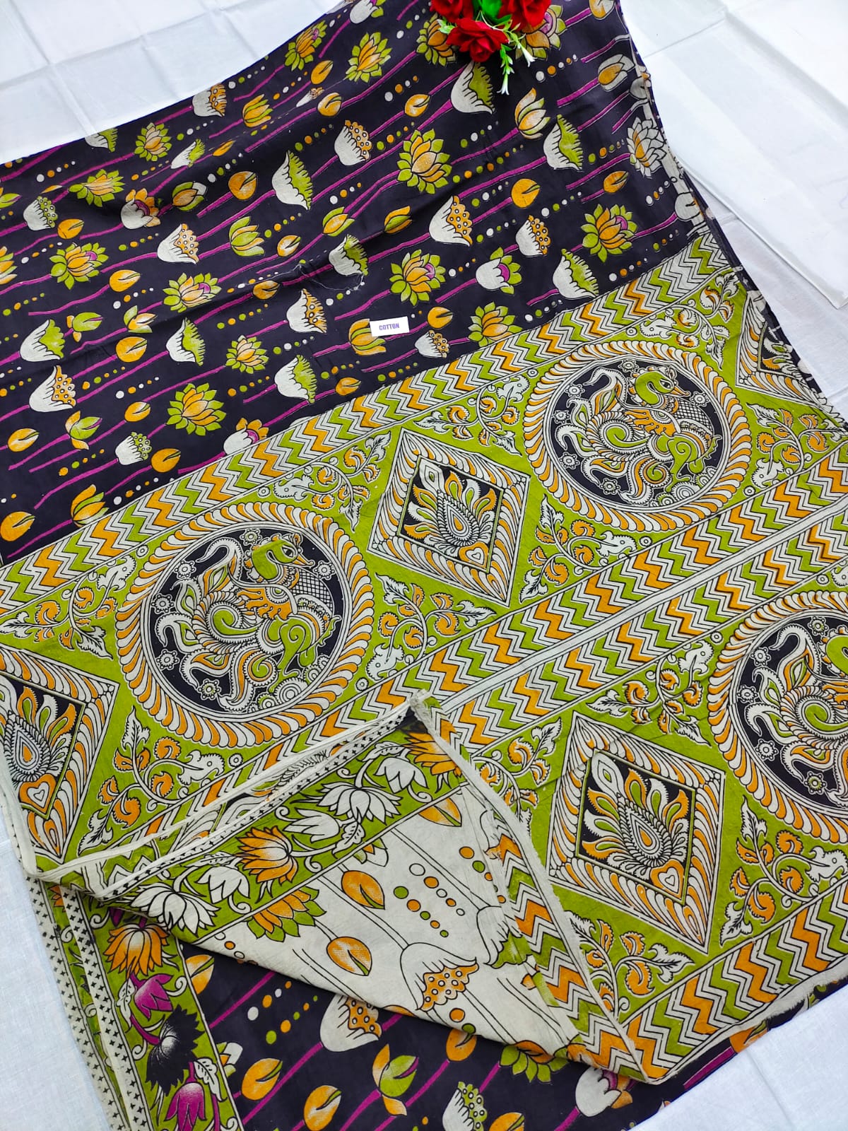 Kalamkari design printed saree