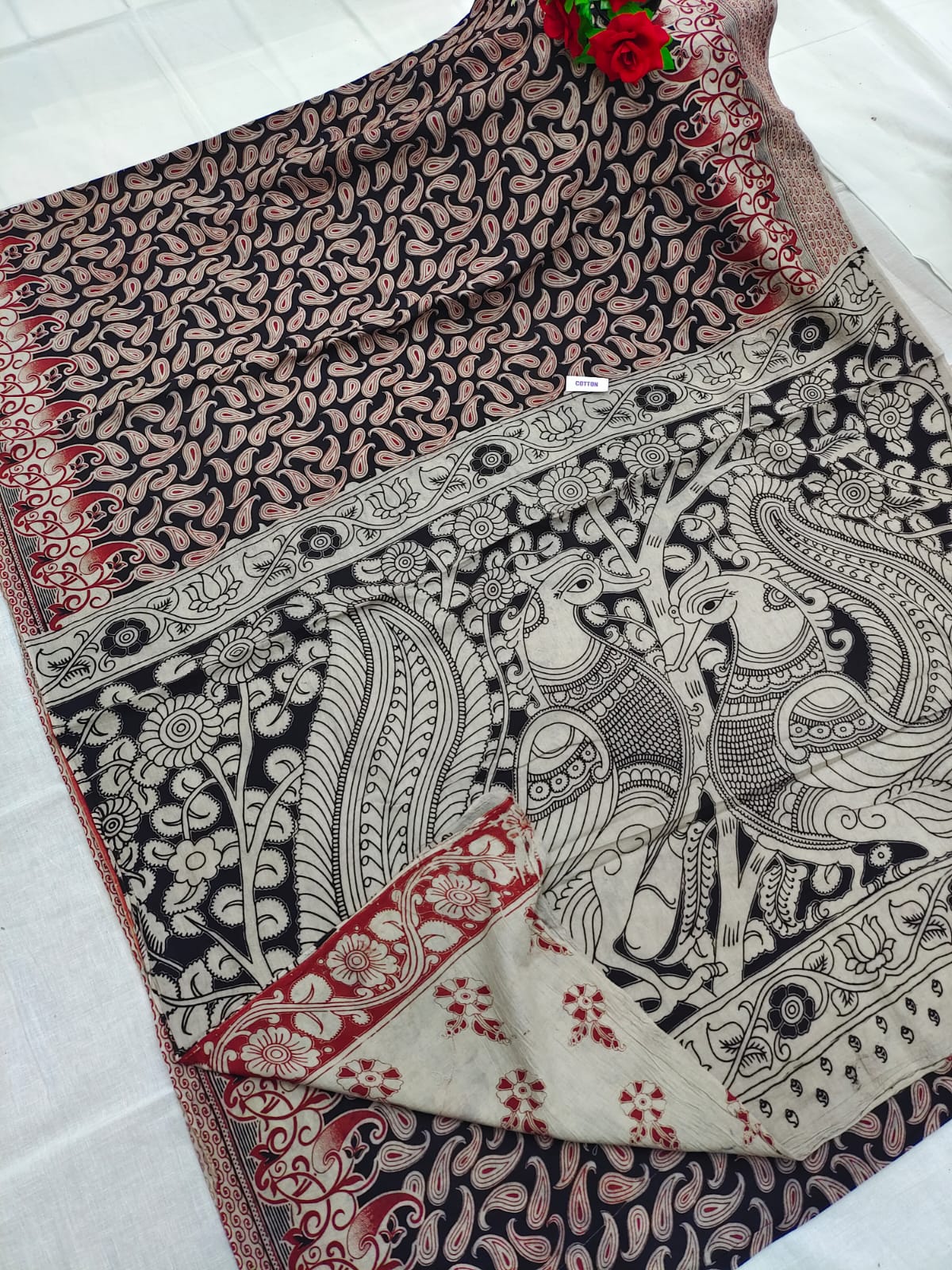 Kalamkari design printed saree