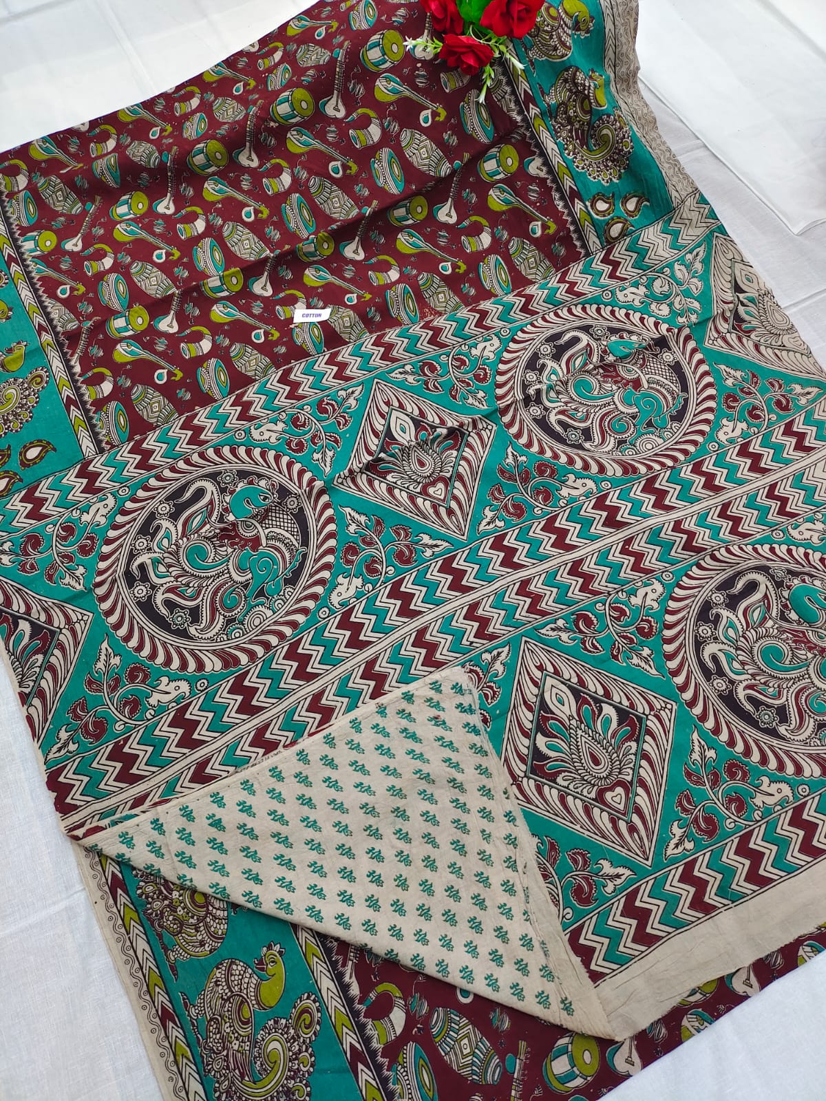 Kalamkari design printed saree