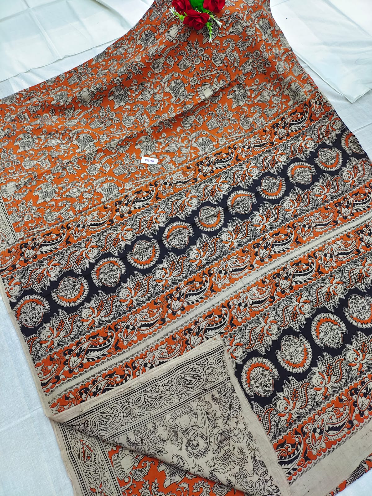 Kalamkari design printed saree