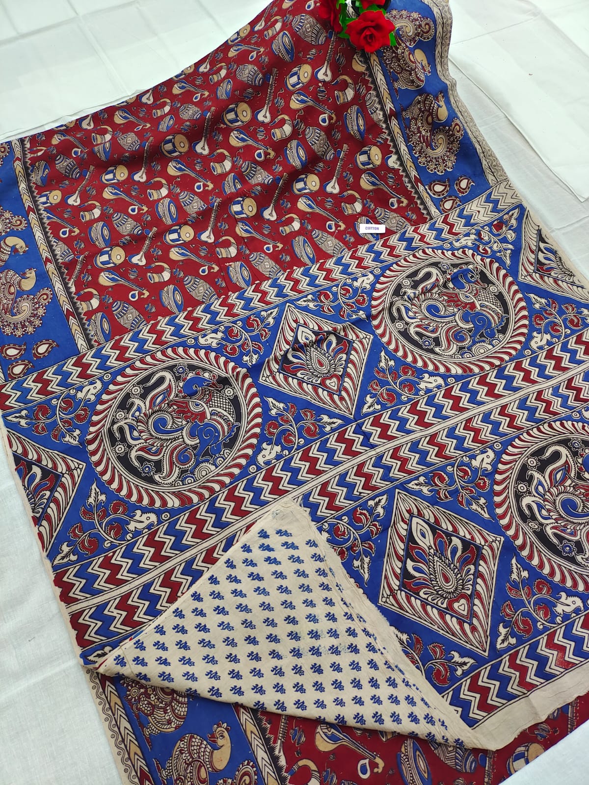Kalamkari design printed saree
