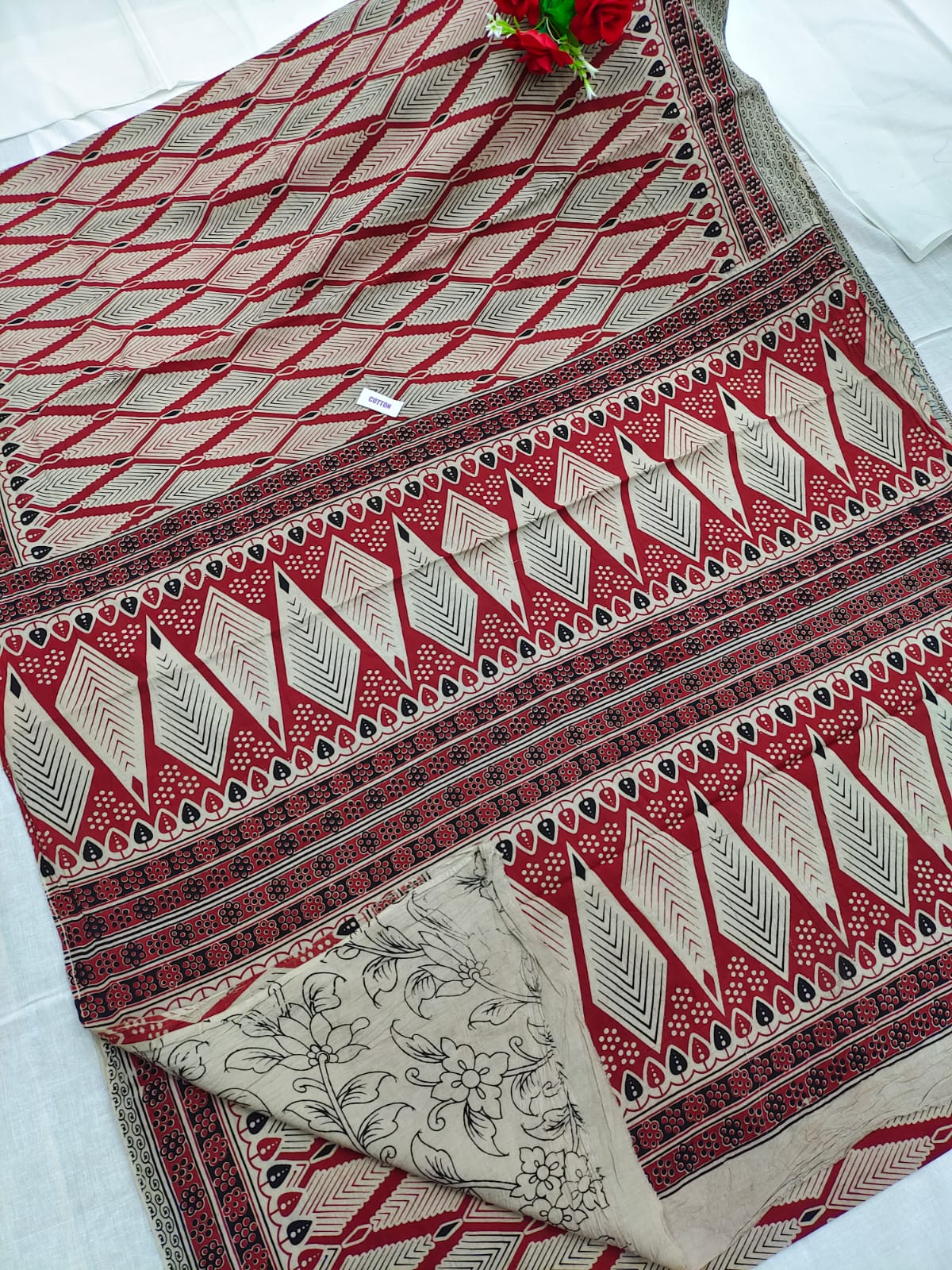 Kalamkari design printed saree