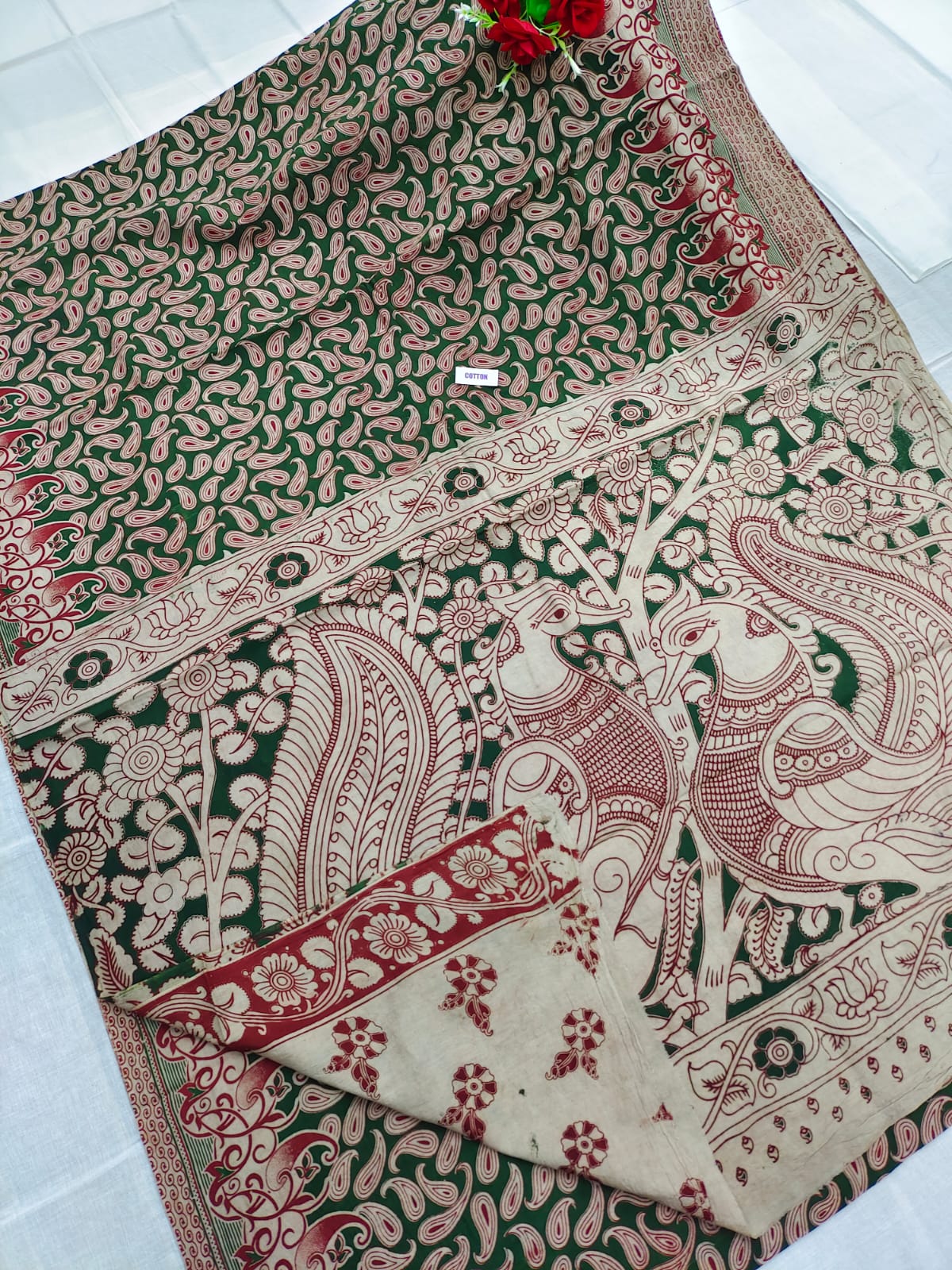 Kalamkari design printed saree